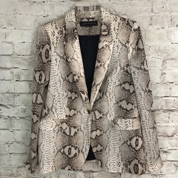 zara snakeskin jacket